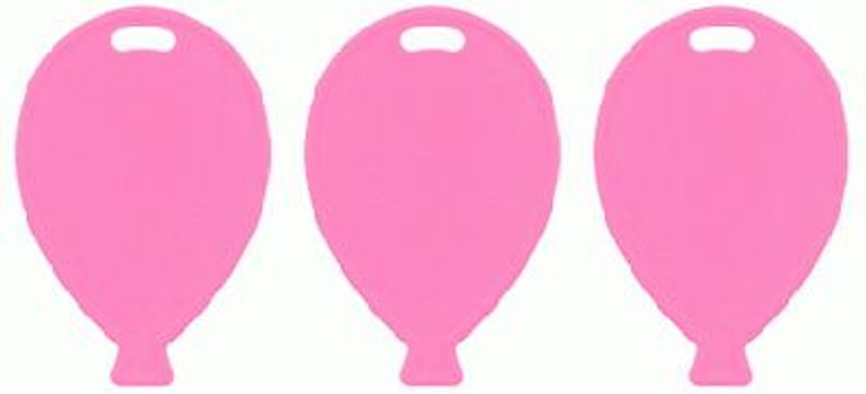 Balloon Shape Weights - Bubblegum Pink x100pcs - Balloon Accessories